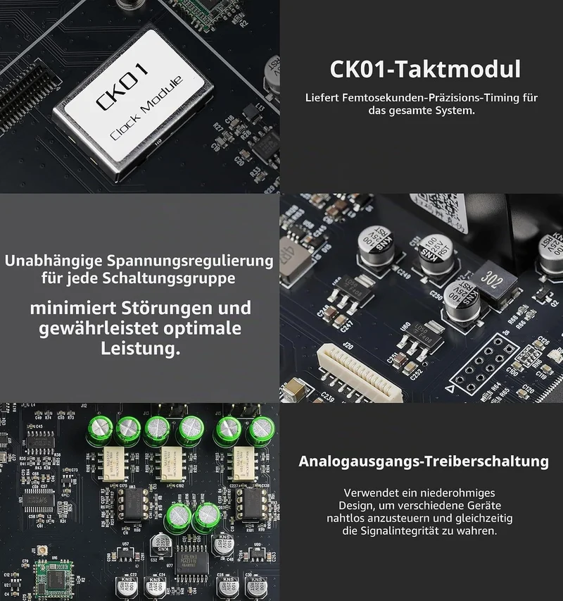 Gustard Audalytic DR70 R2R-DAC – Nativ 1-Bit-DSD, DSD512, PCM 768 kHz, vollständig diskreter, symmet