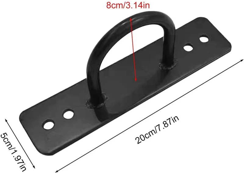 Wandmontage-Trainingsanker – 20 x 5 x 8 cm robustes Wandanker-Set | U-förmige Hakenankerplatte | Kra