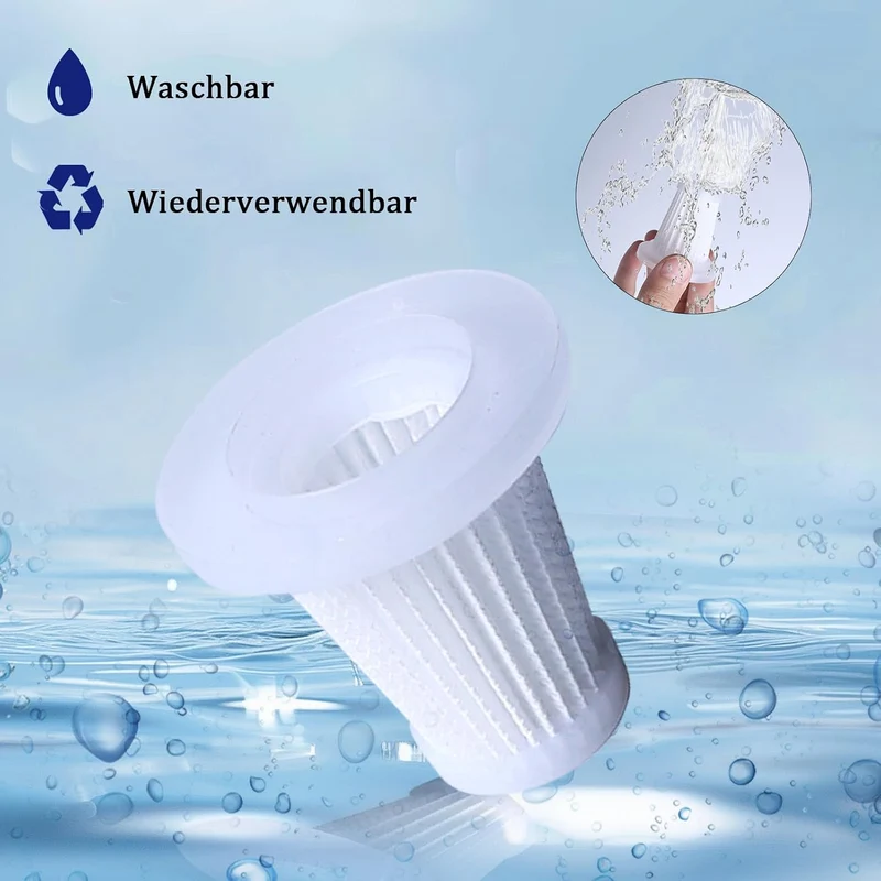 6 Stück Ersatzfilter für Handstaubsauger, Dieser HEPA-Filter Passt zu Den Meisten Staubbehälter mit