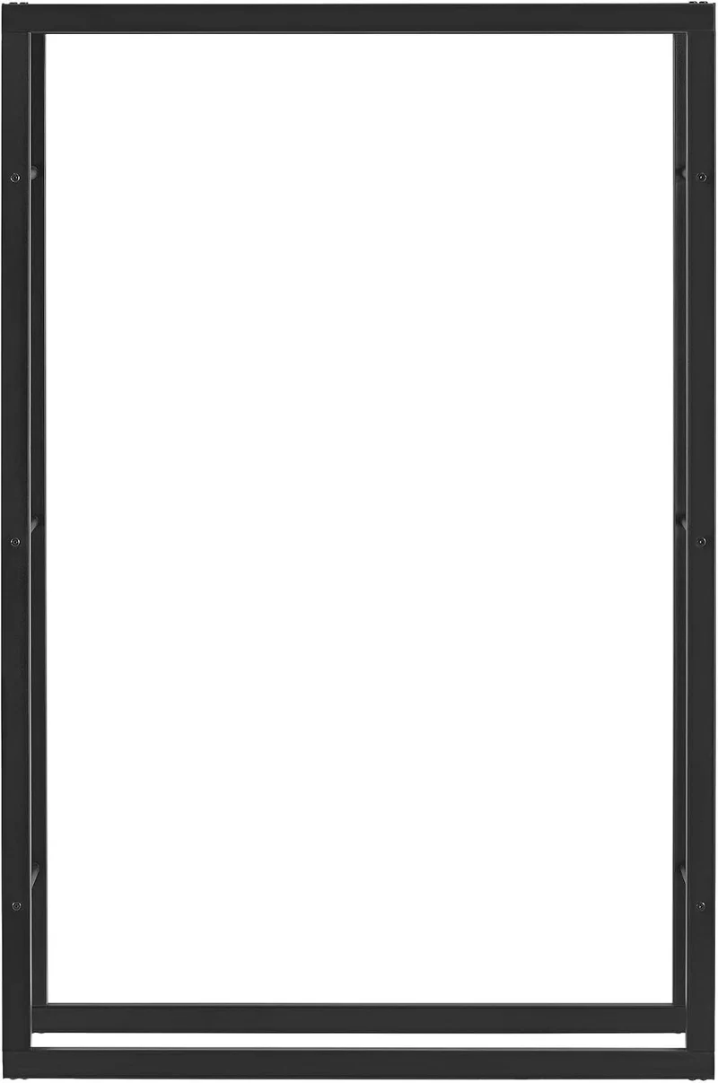 [en.casa] Kaminholzregal Täby Brennholzregal innen aussen Metall 100 x 25 x 150 cm Holzunterstand St