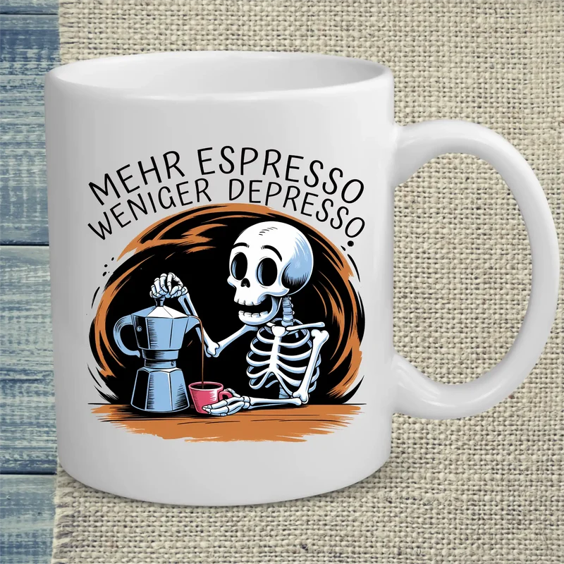 Mehr Espresso Weniger Depresso - Tasse