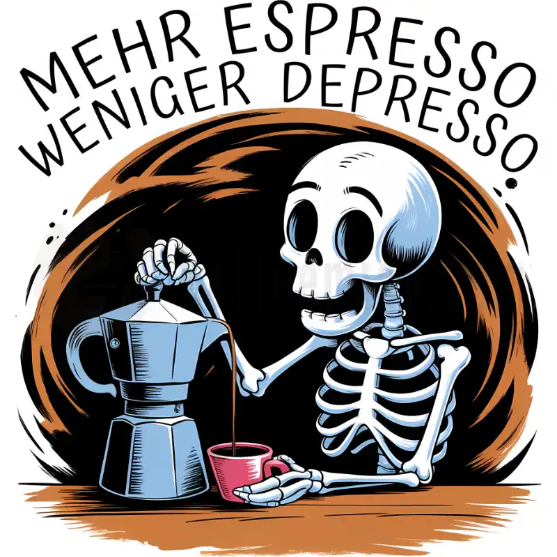 Mehr Espresso Weniger Depresso - Tasse
