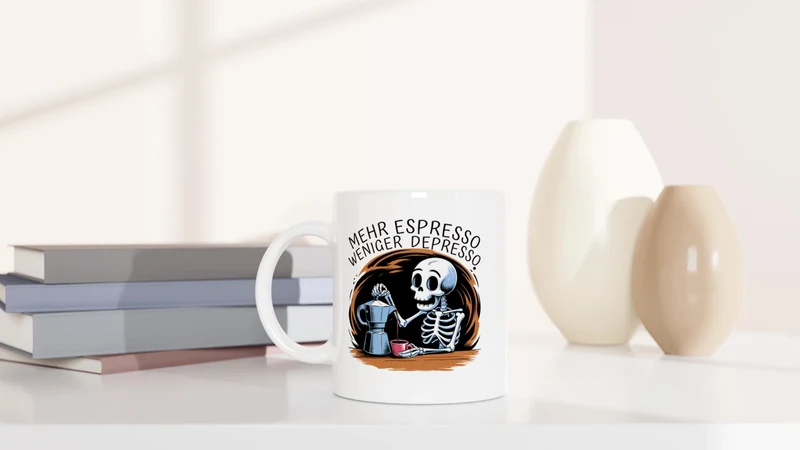 Mehr Espresso Weniger Depresso - Tasse