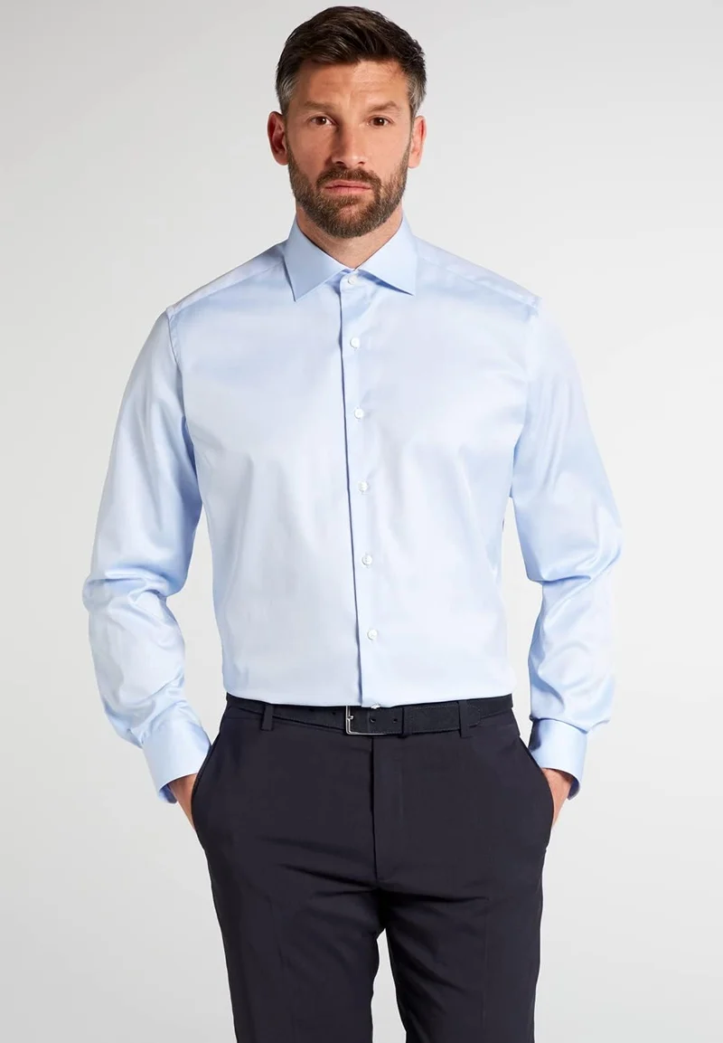 ETERNA Herren Cover Shirt MODERN FIT 41 Hellblau, 41 Hellblau