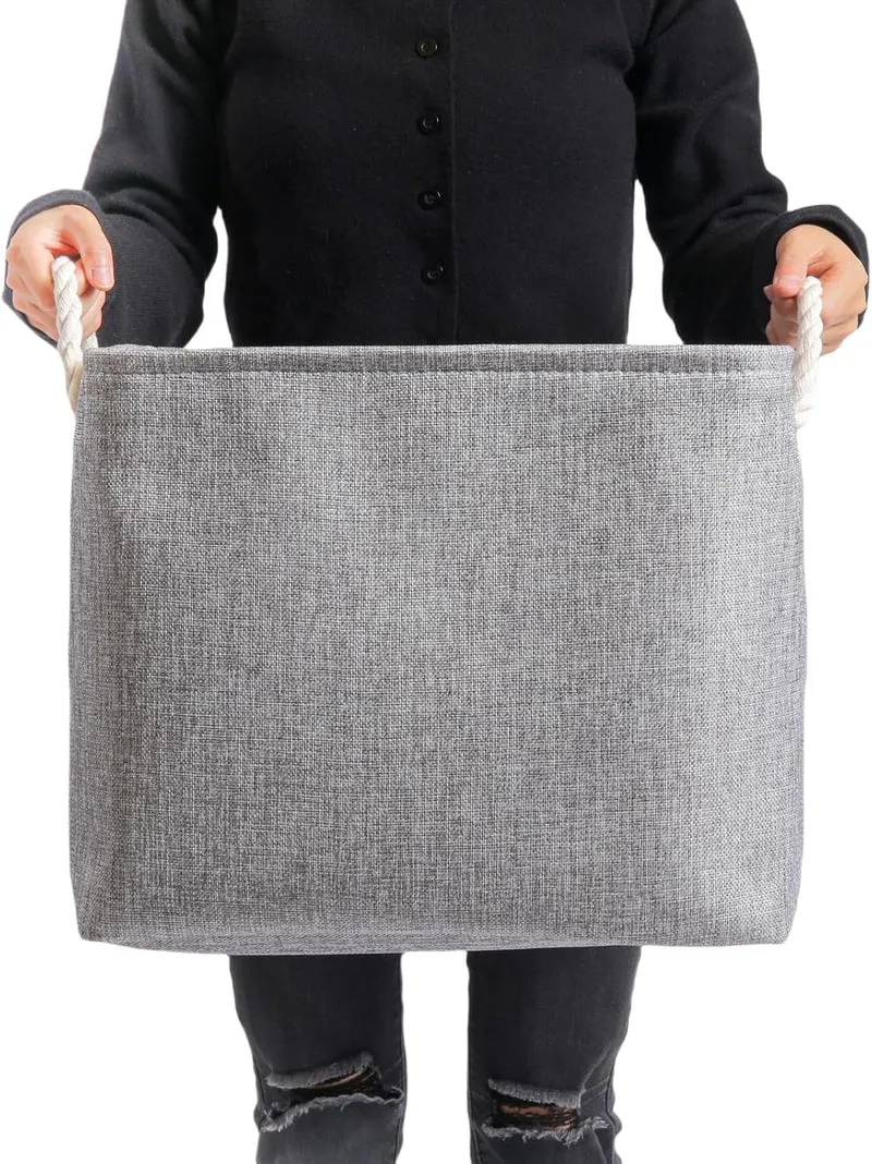 Mangata Aufbewahrungsbox, 33x38x33cm Aufbewahrungskorb Stoff, Box in Würfel für Schrank, Regal, und
