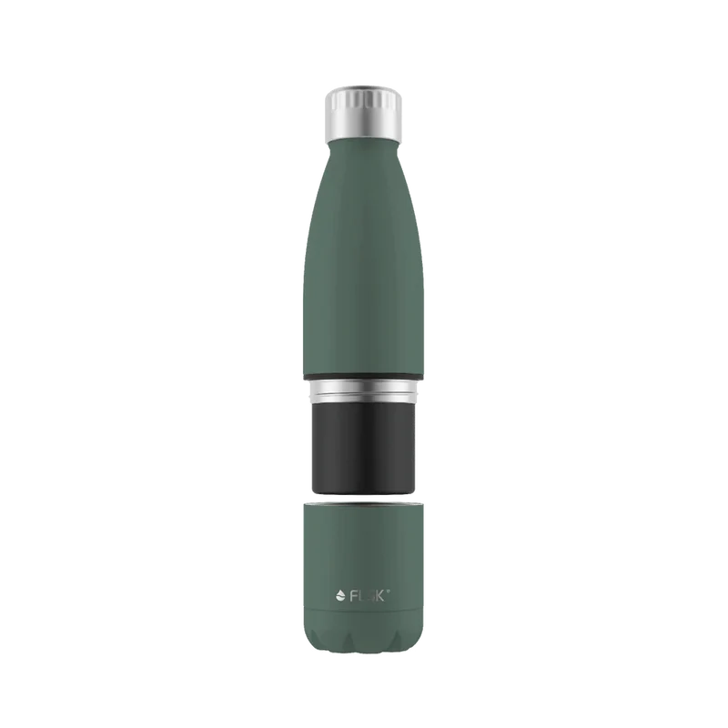 Trinkflasche FLSK mit Becher 0,7l ridge gre To-Go/TmB