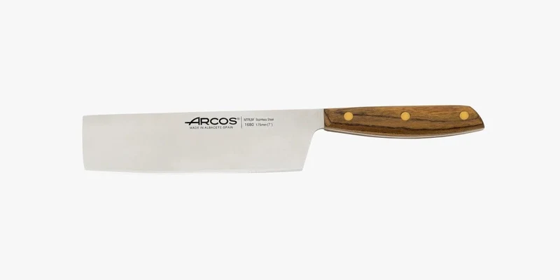 Arcos Nordika Serie - Usuba Messer - Edelstahl NITRUM - Klinge 175 mm - Griff aus 100% natürlichem O