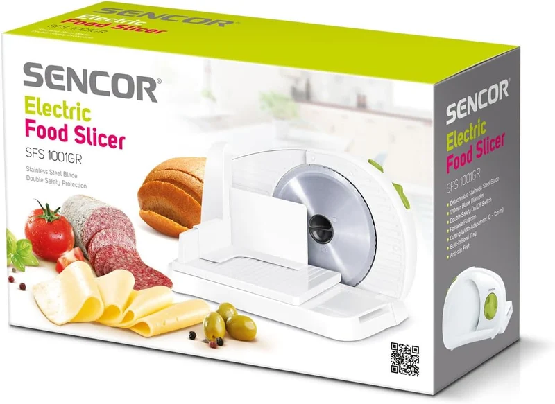SENCOR SFS 1001GR, Elektrische Aufschnittmaschine, Weis /