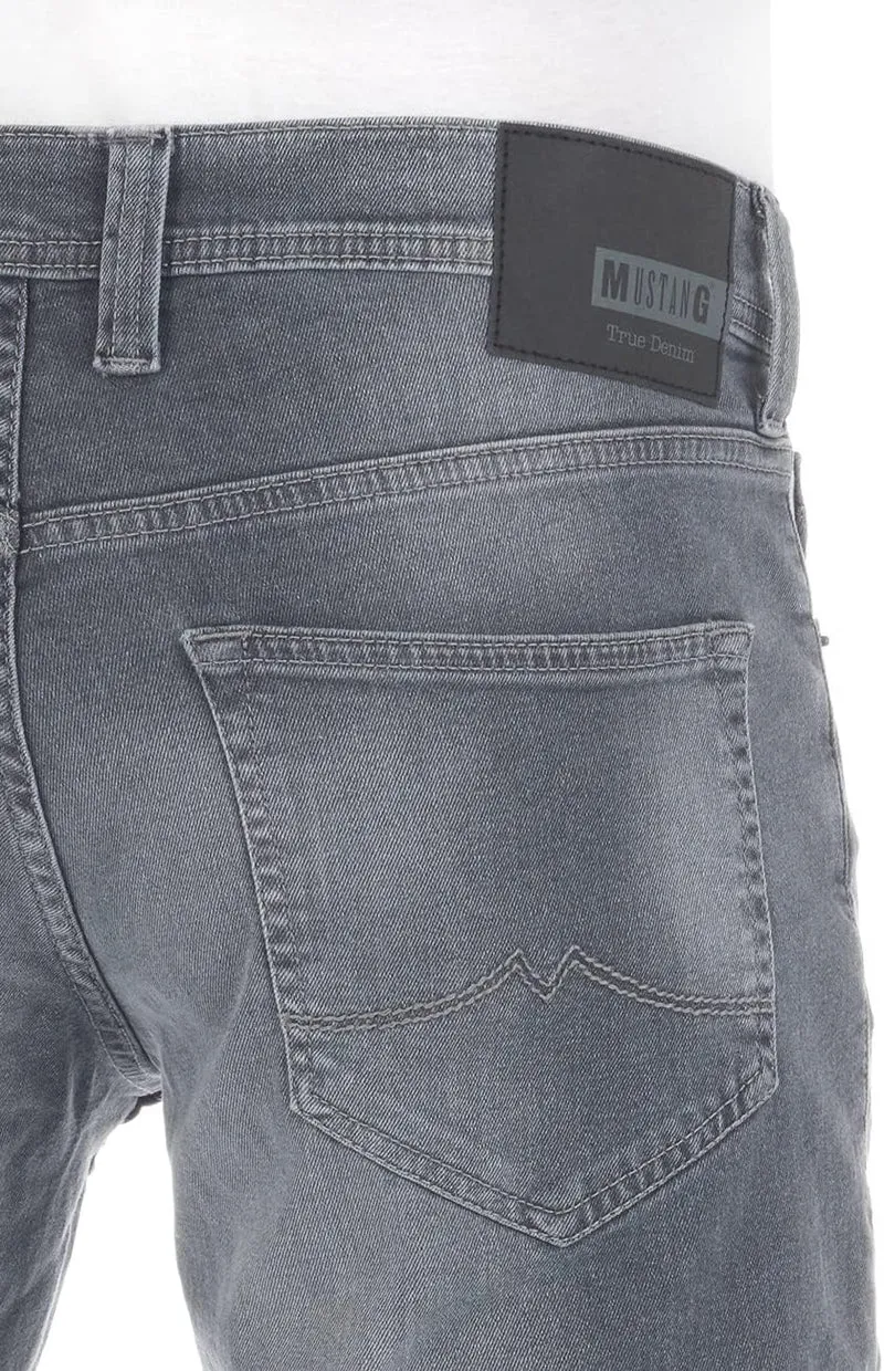 MUSTANG Herren Jeans Hose Oregon Tapered 33W / 36L Light Grey Denim (1009375-313), 33W / 36L Light G