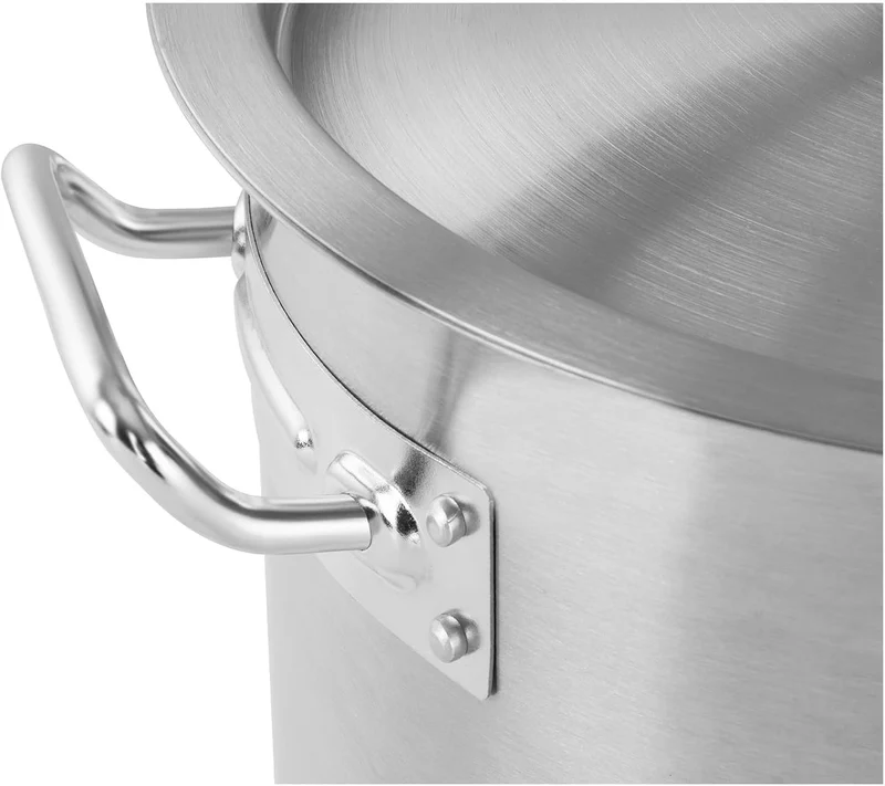 Royal Catering Kochtopf gross 106 L / 60 cm Innendurchmesser Edelstahl für alle Herdarten mit Deckel