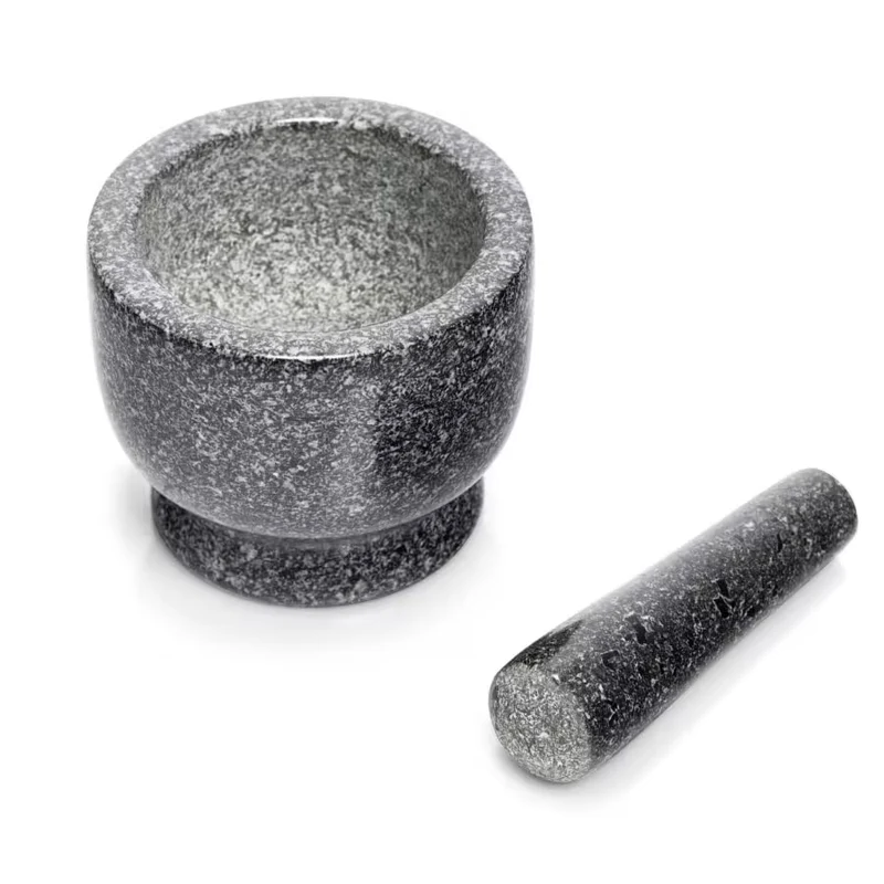 Mörser & Stößel-Set, Granit, anthrazit Ø 12 cm × 10 cm