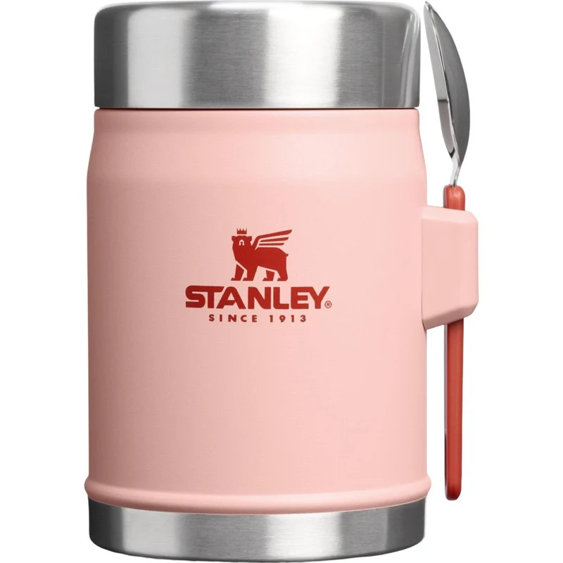 STANLEY 1913 Classic Legendary Food Jar 0,4L mit Göffel – Hält 7 Stunden kalt – BPA-freie Suppenflas
