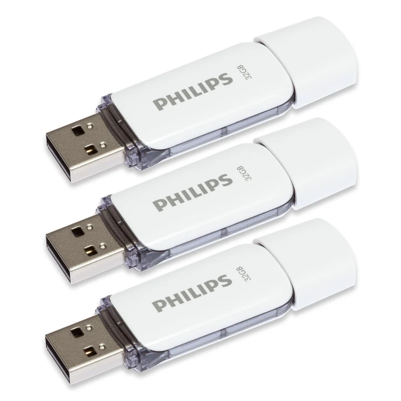 Philips Snow Edition 2.0 USB-Flash-Laufwerk USB-Stick 3X 32GB für PC, Laptop, Computer Data Storage,