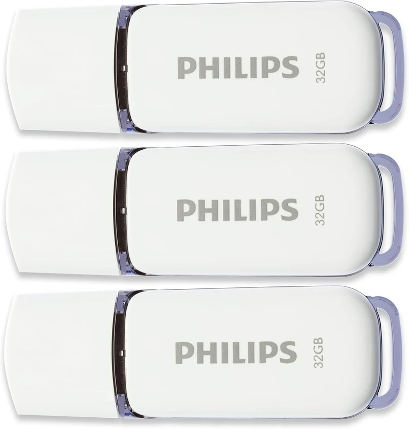 Philips Snow Edition 2.0 USB-Flash-Laufwerk USB-Stick 3X 32GB für PC, Laptop, Computer Data Storage,