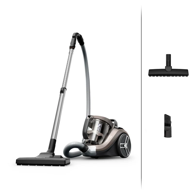 Rowenta RO4B30 Compact Power XXL Parkett beutelloser Bodenstaubsauger | 900 Watt | 3-stufiges Filter