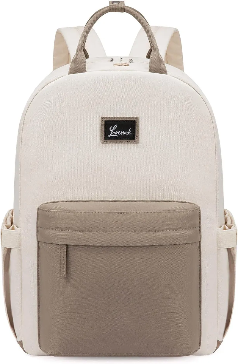 LOVEVOOK Rucksack Damen, Laptop Schulrucksack Teenager Schultasche Mädchen 15.6 Zoll Backpack Women