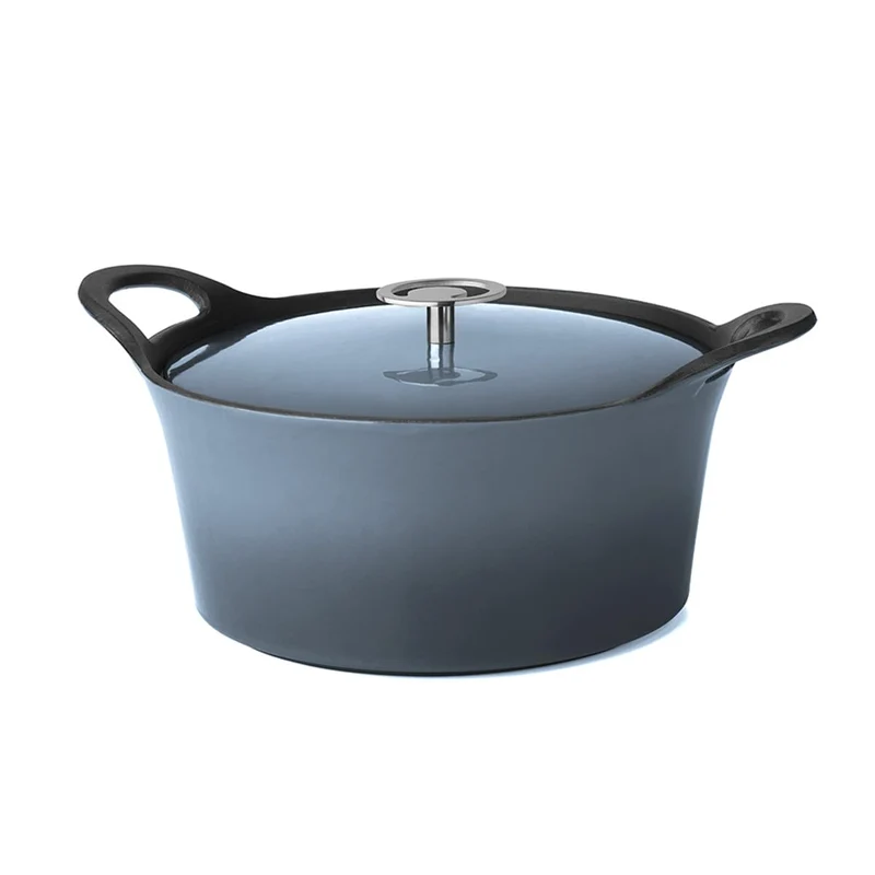CUISINOX - Vulkan – runder Schmortopf 20 cm mit Deckel – 1,6 l – Gusseisen, emailliert – für alle He