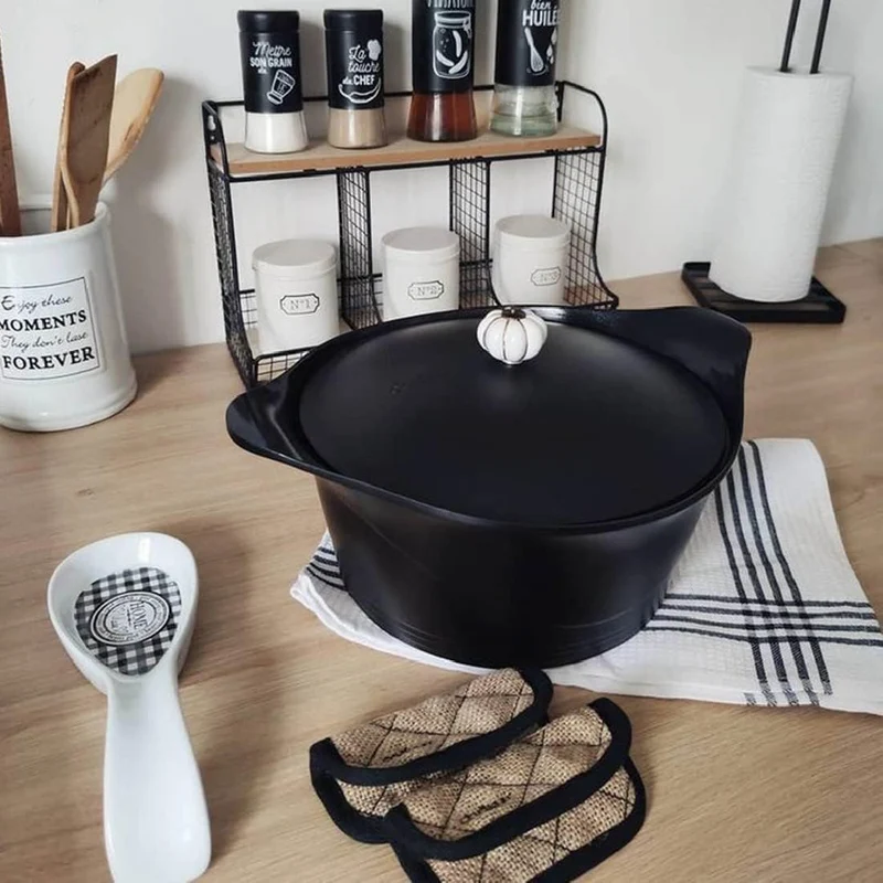 COOKUT MJCNO Bräter, Aluminium, schwarz