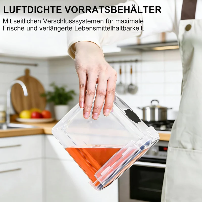 Haushaltszauber® Vorratsdosen Set XL – 24-teilig (0,8/1,4/2,0 L) | Luftdichte Vorratsdosen, Vorratsb