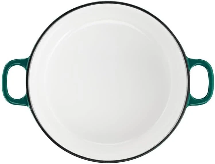 Tefal E2764604 Schmortopf aus Gusseisen, rund, Waldgrün