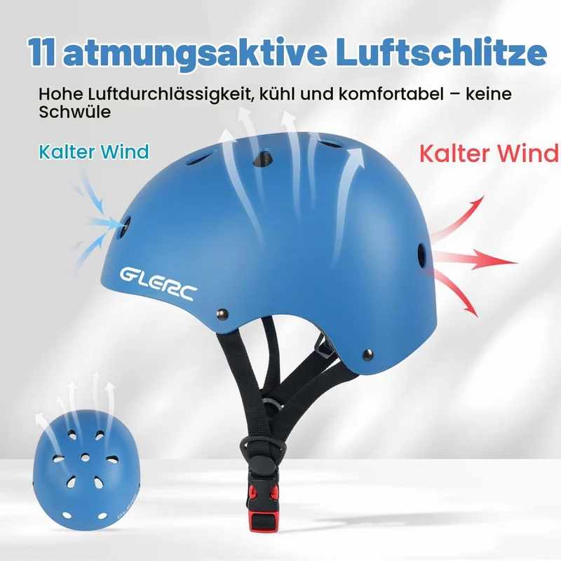 Glerc Kinder Fahrradhelm, geeignet für Fahrrad, Scooter & Skate geeignet, für Jungen und Mädchen von