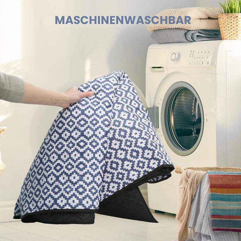 Oak & Tea Picknickdecke Wasserdicht 200x200 cm XXL Sandfrei Isoliert Maschinenwaschbar Stranddecke C