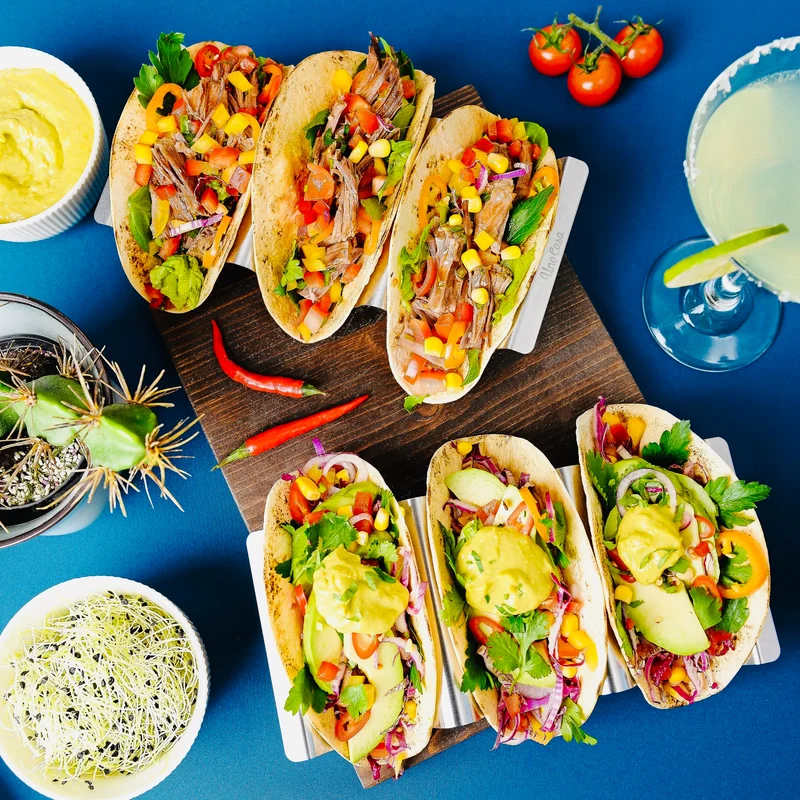 Taco-Halter Set Edelstahl 6 Stück