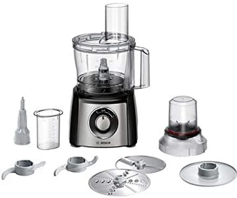 Bosch Hausgeräte MCM3401M Kompakt-Küchenmaschine, Schwarz/Edelstahl