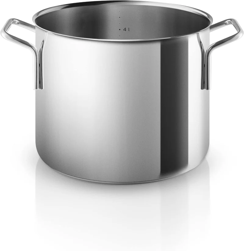 Eva Trio | Stainless Steel Topfset 4 St. 1,8 l 3,6 l 4,8 l & Pasta-Einsatz |Komplettes Set aus Töpfe