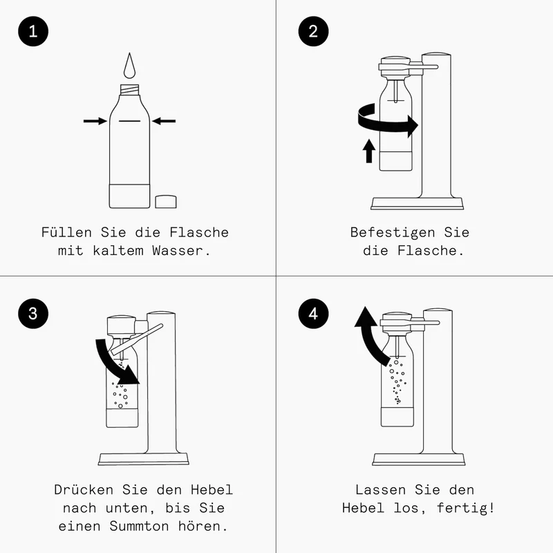 AARKE 2er-Pack PET-Flaschen für Wassersprudler Carbonator 3, BPA-frei mit Details in Edelstahl, 800m