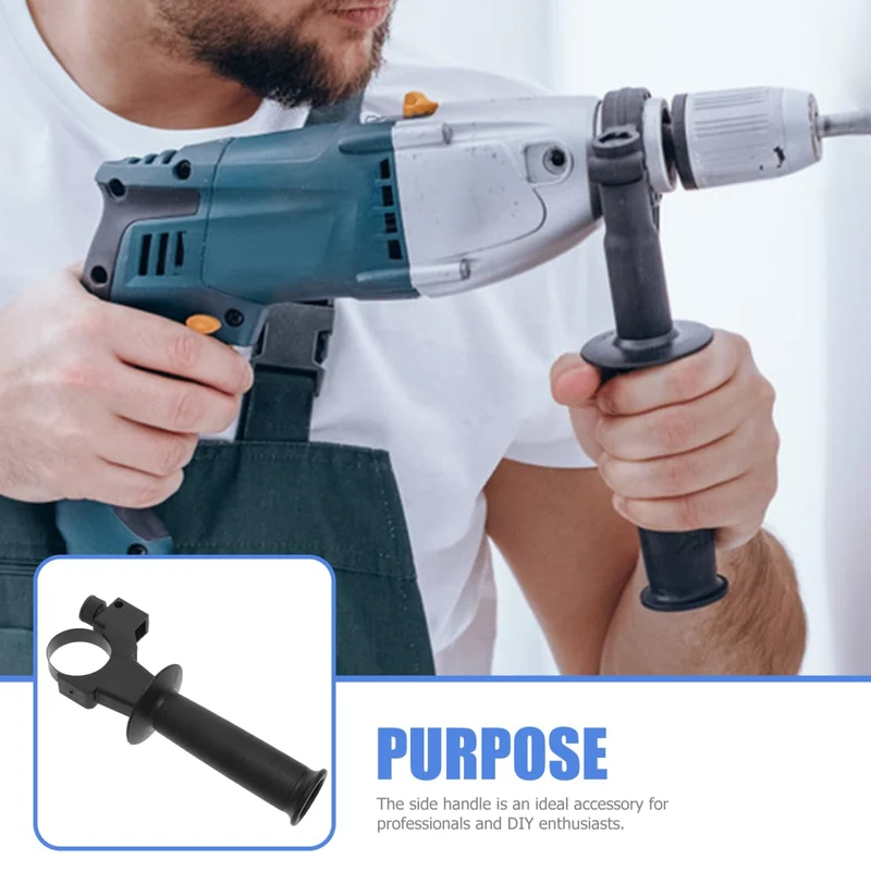 VILLCASE Seitengriff Für Elektrohammer Schlagbohrmaschinen Ersatzgriff Ergonomisch Einstellbar Rutsc