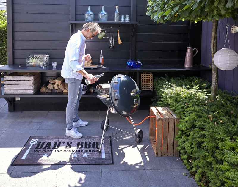 BBQ Matte Schmutzfängermatte dad's bbq the man 67x120cm