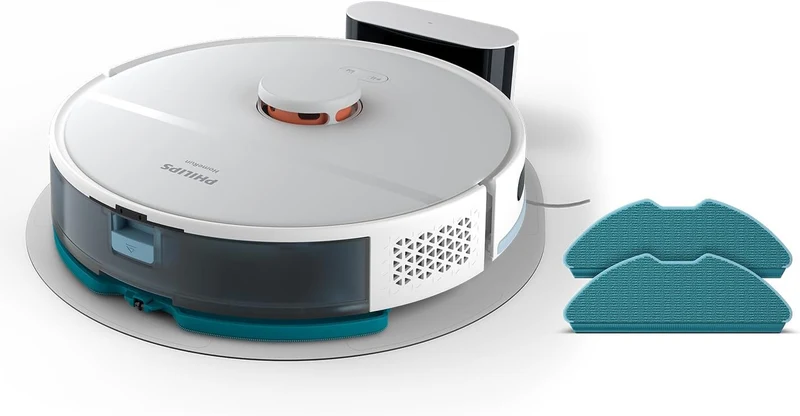 Philips Homerun Serie 2000: 2-in-1 Saug- und Wischroboter, 130 Minuten Laufzeit, Lasernavigation, Te