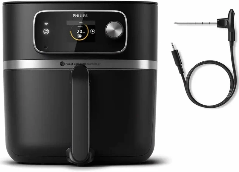 Friteuse Philips Séries Airfryer Combi XXL HD9880/90 Noir
