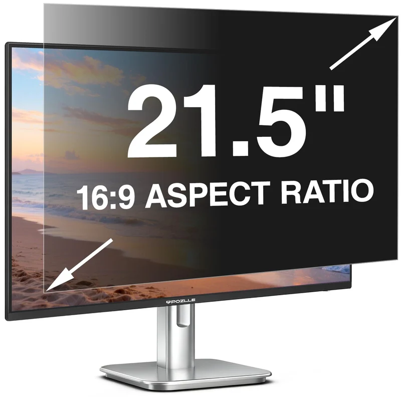21,5 Zoll Monitor Blickschutzfolie 16:9 Seitenverhältnis, Anti Blaulichtfilter, Anti Glare Folie, Bl
