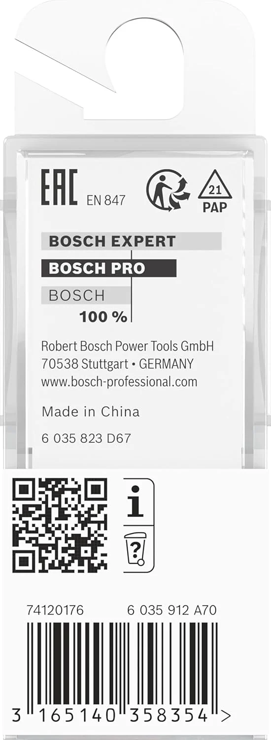 Bosch Professional Nutfräser Standard for Wood (für Holz, 12 mm, Arbeitslänge 31.5 mm, Zubehör Handf