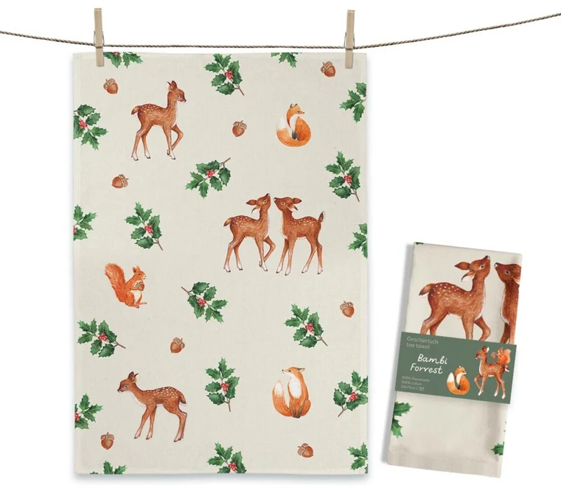 Geschirrtuch Sweet Bambi Forest