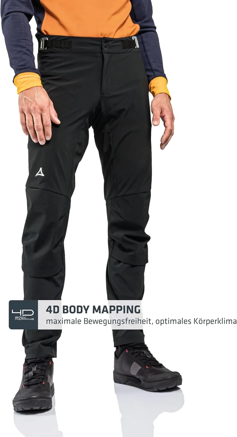 Schöffel Herren Hybrid Pants Tree Run M, regenfeste, Winddichte MTB Hose mit 4-Wege-Stretch, robuste