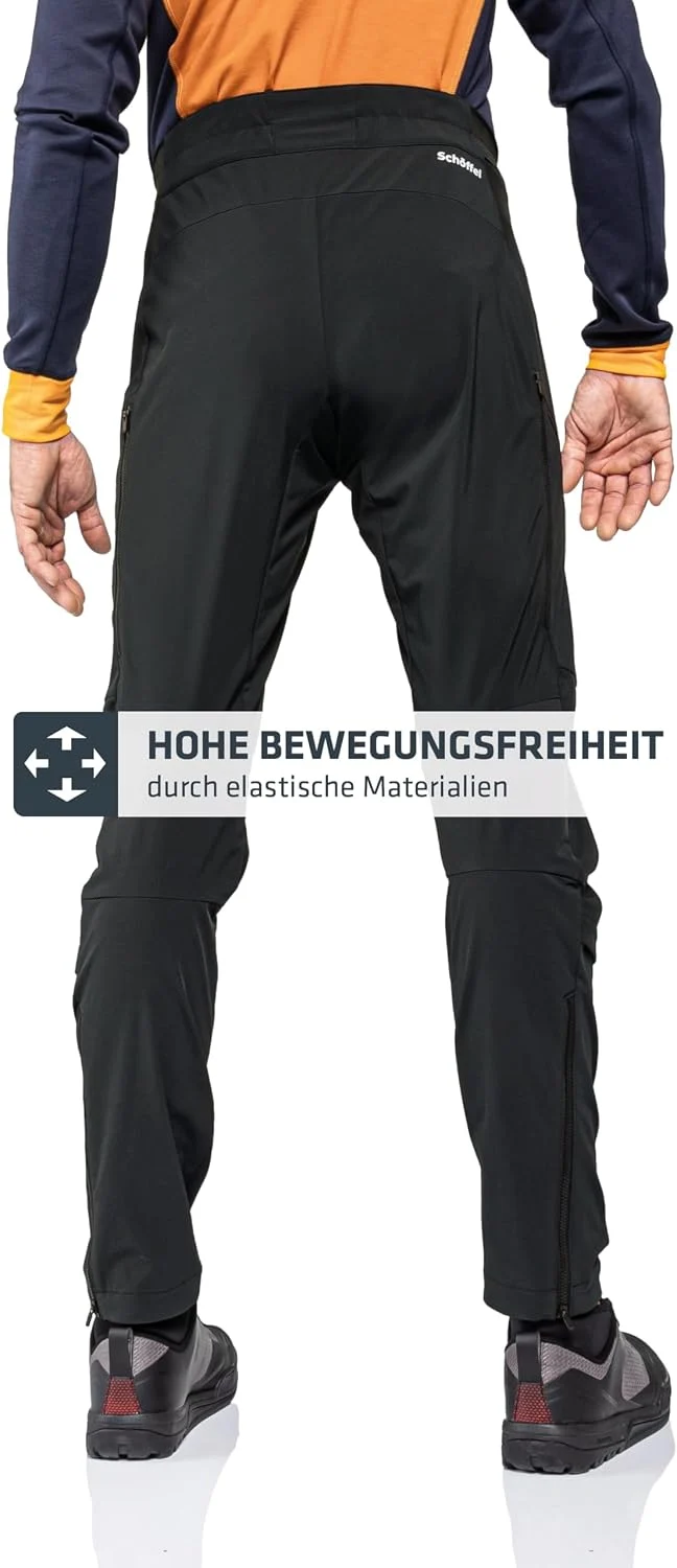 Schöffel Herren Hybrid Pants Tree Run M, regenfeste, Winddichte MTB Hose mit 4-Wege-Stretch, robuste