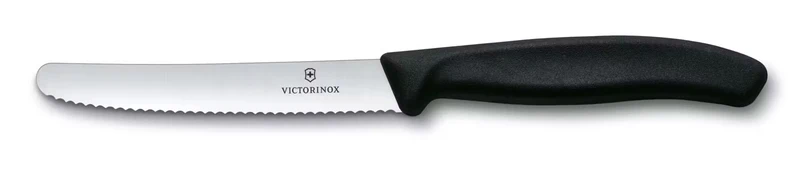 Tomatenmesser schwarz Swiss Classic