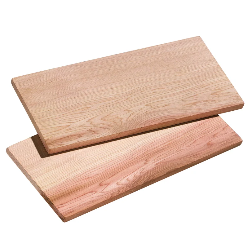 Küchenprofi BBQ Grillbrett SMOKY aus Zedernholz , 2x im Set , Optimal für Fisch, Fleisch und Gemüse