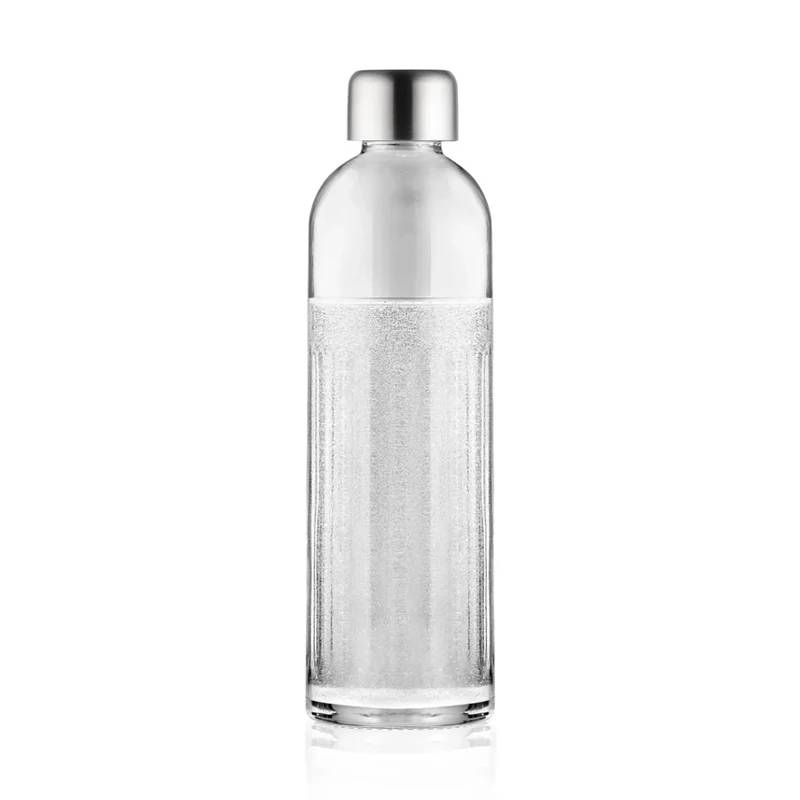 Wassersprudler Bubliq Glas mit Glasflasche Mattschwarz