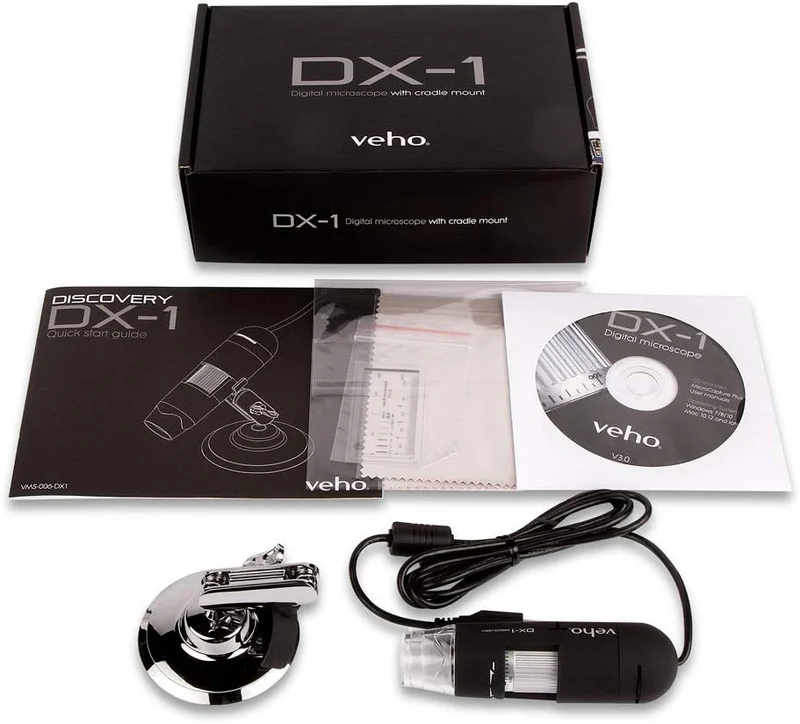 Veho Discovery Mikroskop, Fotoaufnahme, Videoaufnahme DX-1, USB-Mikroskop (200-fach), DX-1, USB-Mikr