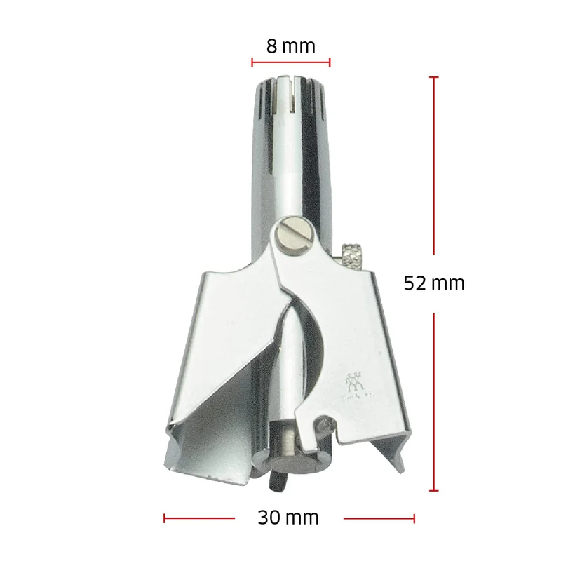 ZWILLING Nasenhaar und Ohrhaar Trimmer, Mini Nasenhaarschneider, CLASSIC INOX aus Edelstahl, Poliert