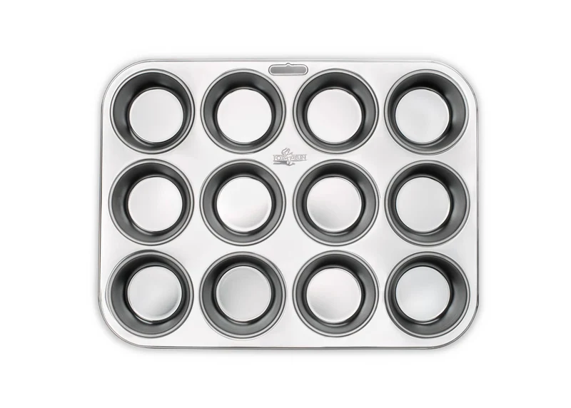 Muffinform aus Edelstahl für 12 Muffins 26,25cm x 34,3cm
