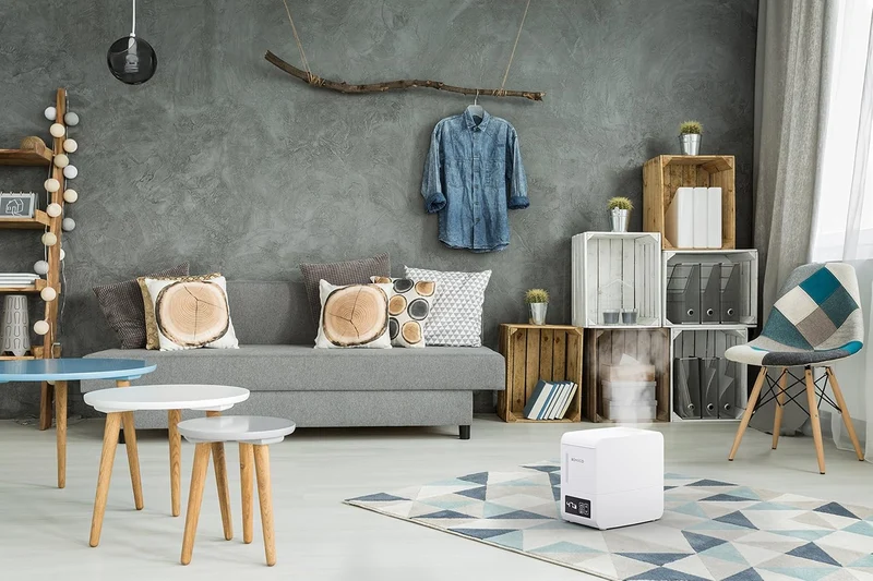 BONECO Verdampfer S250 I Luftbefeuchter I 3L Wassertank I für Räume bis 50 m² I Aroma Funktion I Tou