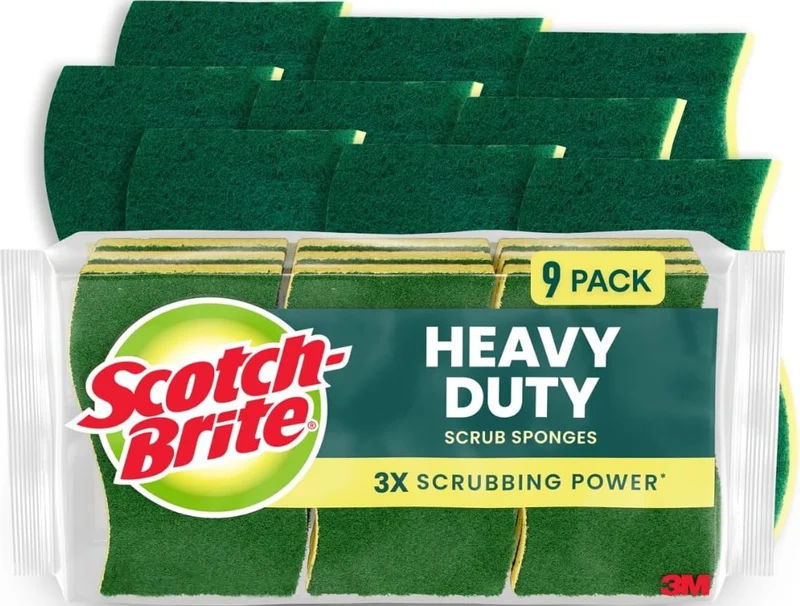 Scotch-Brite Robuste Scheuerschwämme, Schwämme für die Reinigung von Küche und Haushalt, robuste Sch