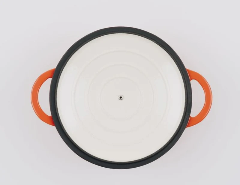 Bräter Gusseisen rund 26 cm 4,8 l. kirschrot