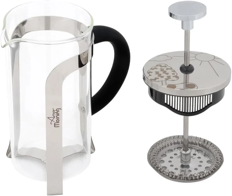 Any Morning FY450 French Press für Kaffee und Kräutertee 600 ml, 600 ML