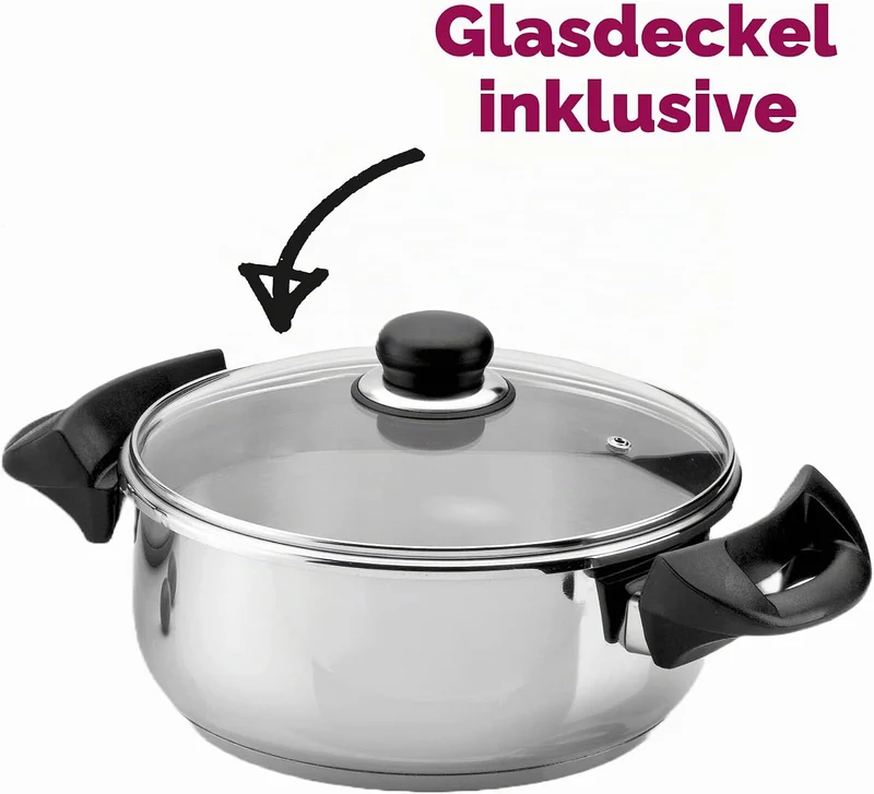 Artame Ovni Schnellkochtopf UFO, 6 l, Edelstahl, Silber